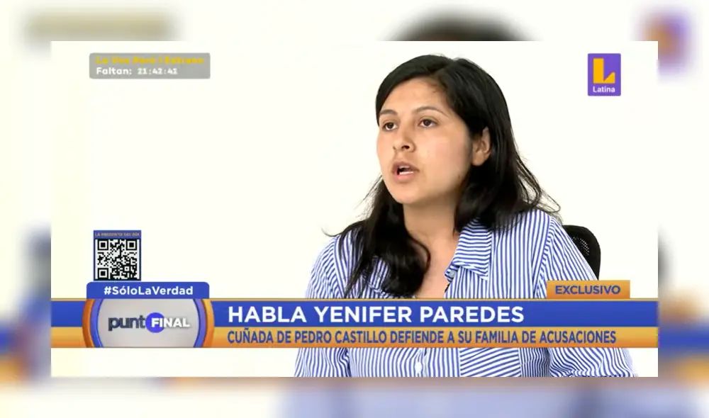 Yenifer Paredes no descartó incursionar en la política. Foto: captura Latina