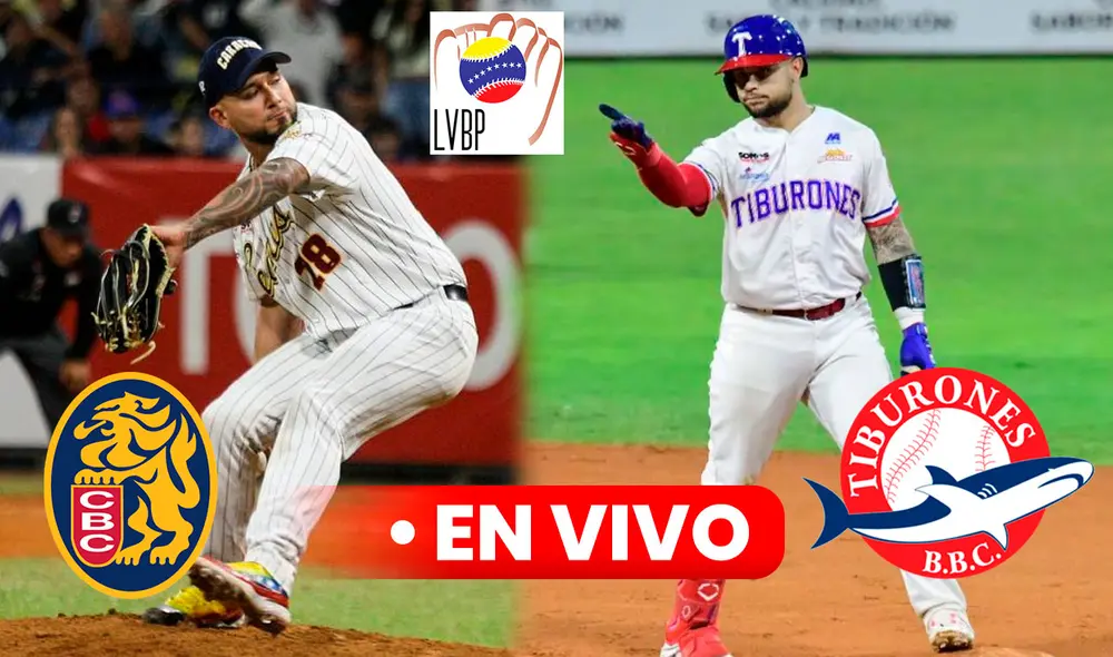 La gran final entre Leones del Caracas vs. Tiburones de La Guaira comienza este lunes 23 de enero. Foto: composición LR/LVBP/Leones del Caracas/Facebook/@tiburonesbbc/Instagram