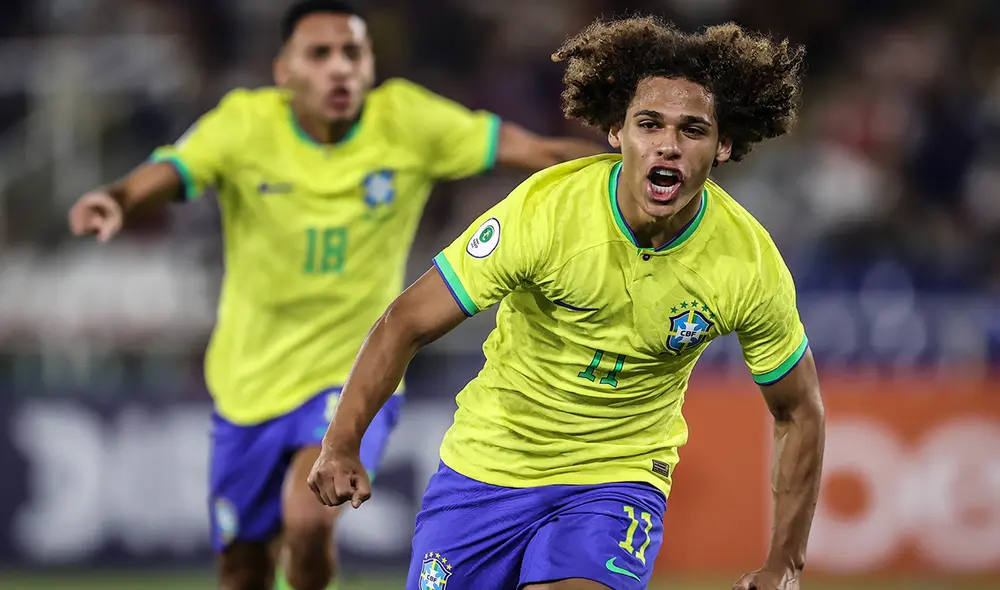 Guilherme Biro marcó su primer gol en este Sudamericano sub-20. Foto: CBF Guilherme Biro marcó su primer gol en este Sudamericano sub-20. Foto: CBF