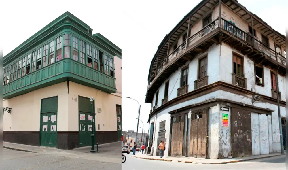 La mayoría de inmuebles del Centro Histórico de Lima están hechos de quincha y madera.