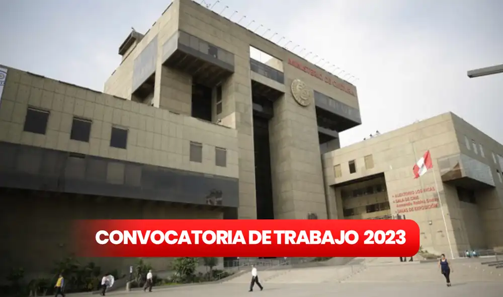 Convocatoria de trabajo 2023: Ministerio de cultura