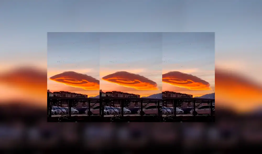 Según la NASA, este fenómeno se debe al aire en comprimido. Foto: composición LR / captura de Twitter / @Sabirhaber Según la NASA, este fenómeno se debe al aire en comprimido. Foto: composición LR / captura de Twitter / @Sabirhaber