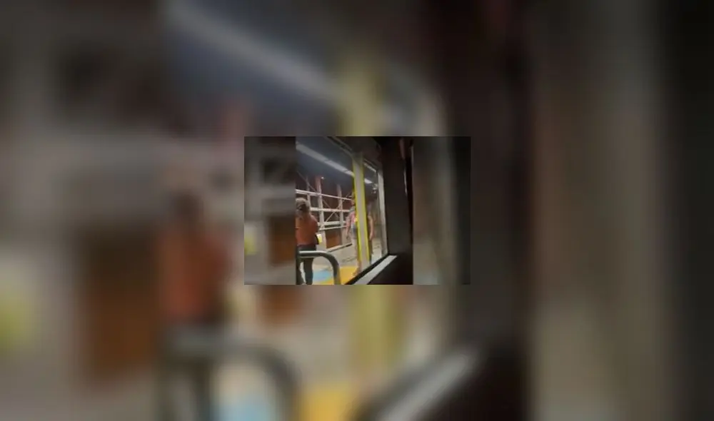 Usuarios difundieron imágenes de la situación de la estación Estadio Nacional.