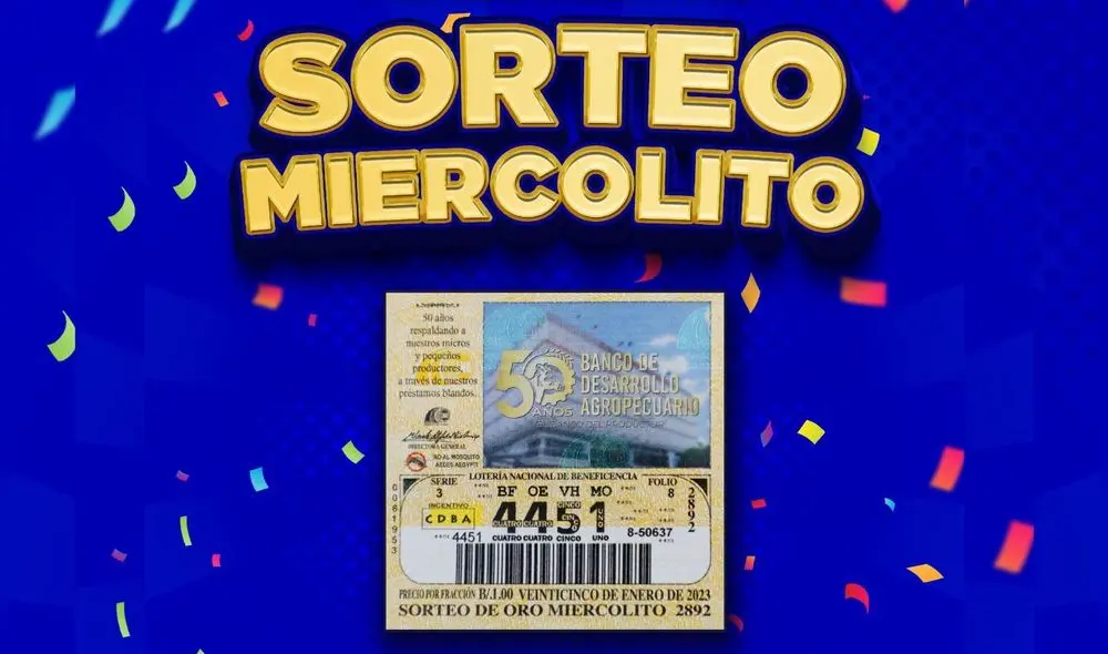 Sorteo Miercolito de hoy, 25 de enero de 2023. Foto: @lnbpma/ Twitter Sorteo Miercolito de hoy, 25 de enero de 2023. Foto: @lnbpma/ Twitter