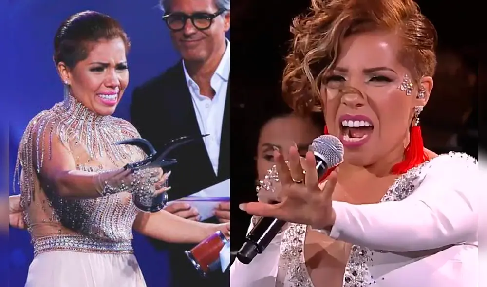 Susan Ochoa en Viña del Mar interpretando la canción "Ya no más". Foto: composición LR