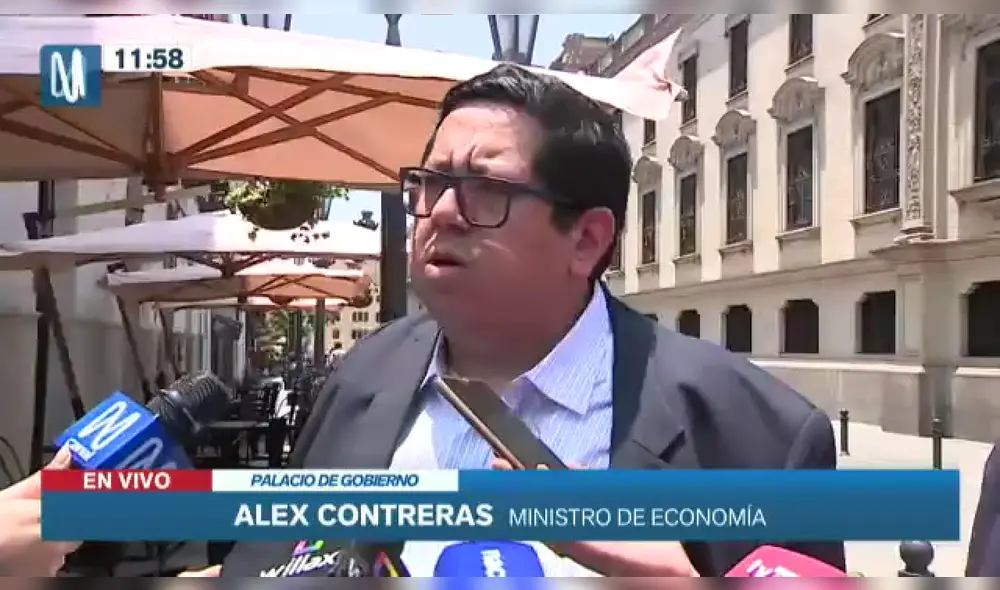 Ministro de Economía declara ante medios. Foto: Captura de pantalla Ministro de Economía declara ante medios. Foto: Captura de pantalla