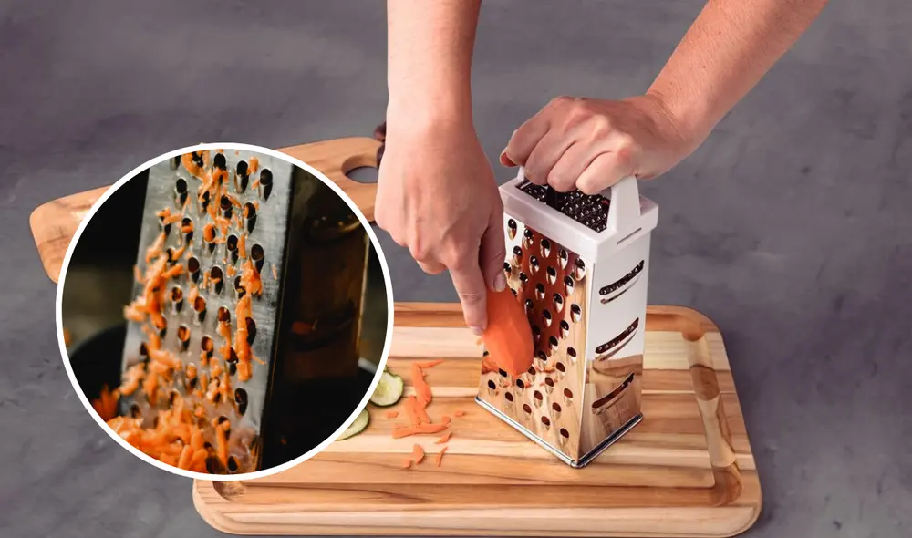 ¿Para qué sirven los diferentes lados que tiene un rallador de cocina? Foto: Freepik/Tramontina