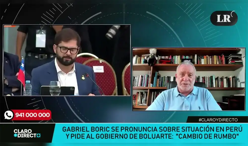 Augusto Álvarez Rodrich en Claro y Directo. Foto: LR+ Augusto Álvarez Rodrich en Claro y Directo. Foto: LR+