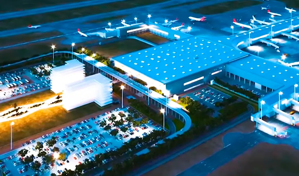Las obras de ampliación del aeropuerto Jorge Chávez culminarán en 2025. ¿Cuánto se avanzó hasta la fecha?. Foto: captura Delta Arquitectura