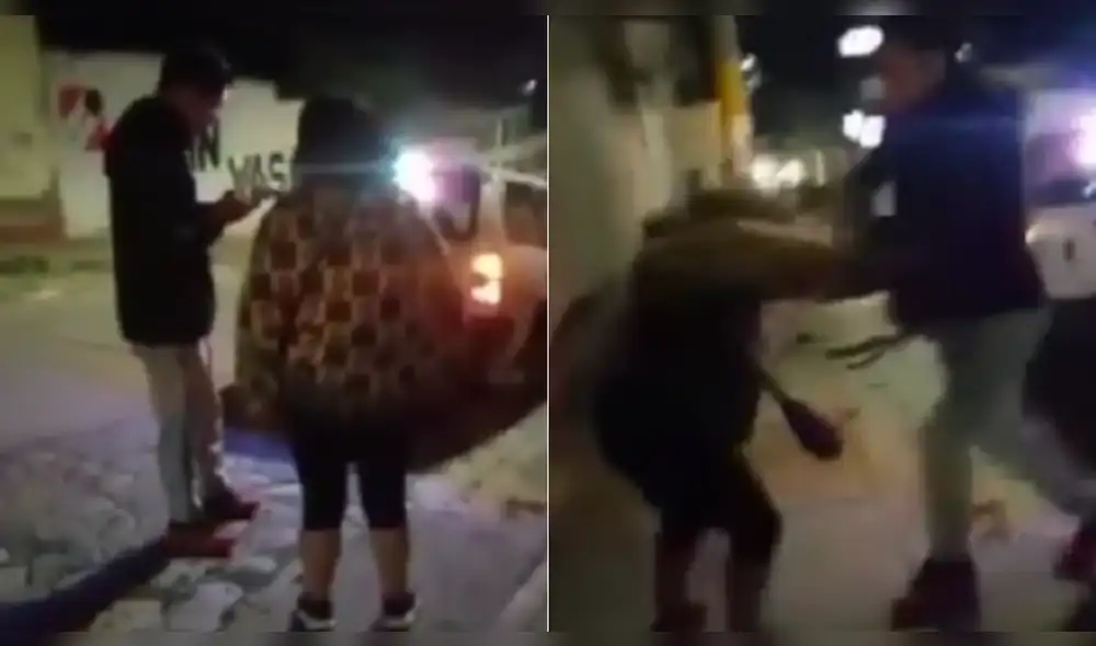 Agresión que sufrió la mujer. Foto: captura de Radio Andahuaylas Agresión que sufrió la mujer. Foto: captura de Radio Andahuaylas