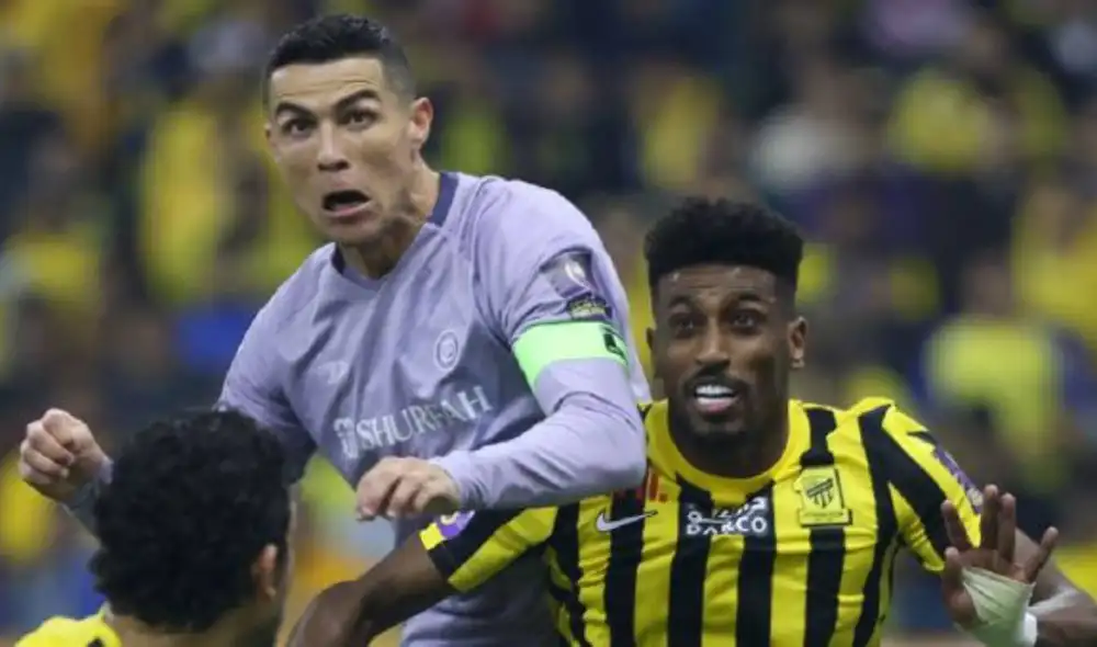 Al Nassr perdió ante AL Ittihad y quedó eliminado de la Supercopa de Arabia Saudita. Foto: AFP