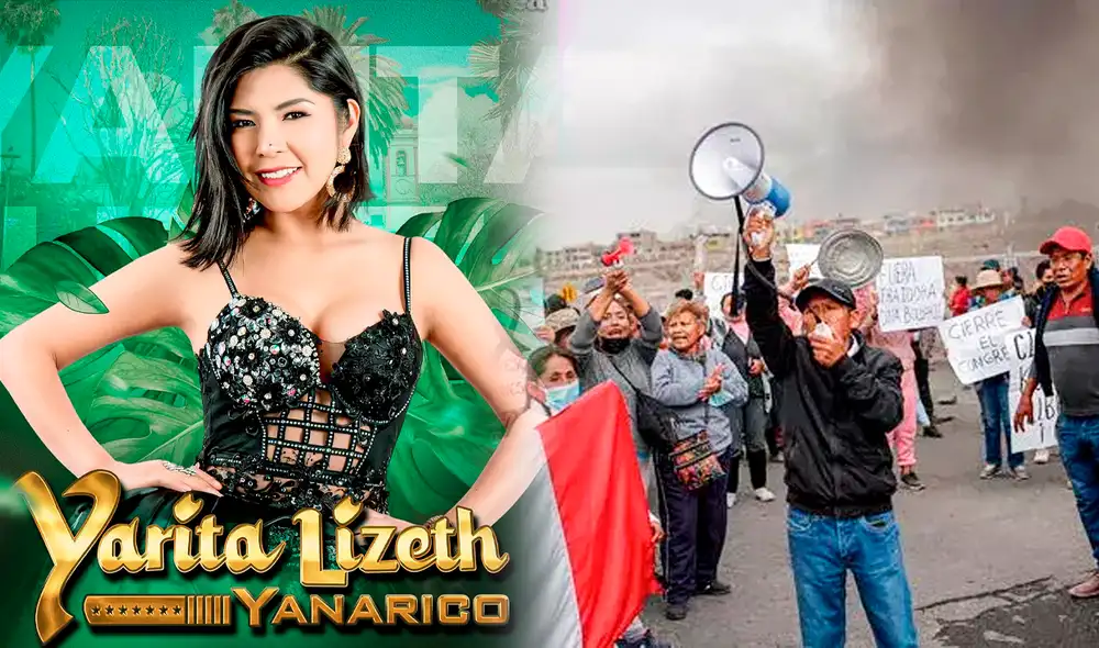 La 'Chinita del Amor' se sumó a protestas en Lima. Foto: composición de Jazmin Ceras/LR/Rodrigo Talavera/LR