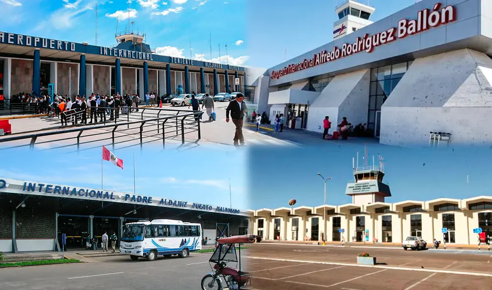 Los aeropuertos de Juliaca y Jaén aún no reanudan sus operaciones. Foto: Composición/LR Los aeropuertos de Juliaca y Jaén aún no reanudan sus operaciones. Foto: Composición/LR
