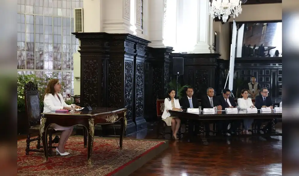 Dina Boluarte y su discurso.