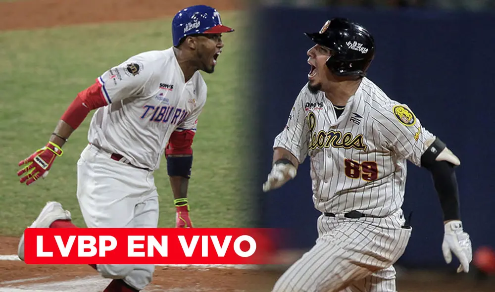 Leones y Tiburones buscarán su título número 21 y 8 respectivamente. Foto: Composición-LR/Twitter @LVBP_Oficial Leones y Tiburones buscarán su título número 21 y 8 respectivamente. Foto: Composición-LR/Twitter @LVBP_Oficial
