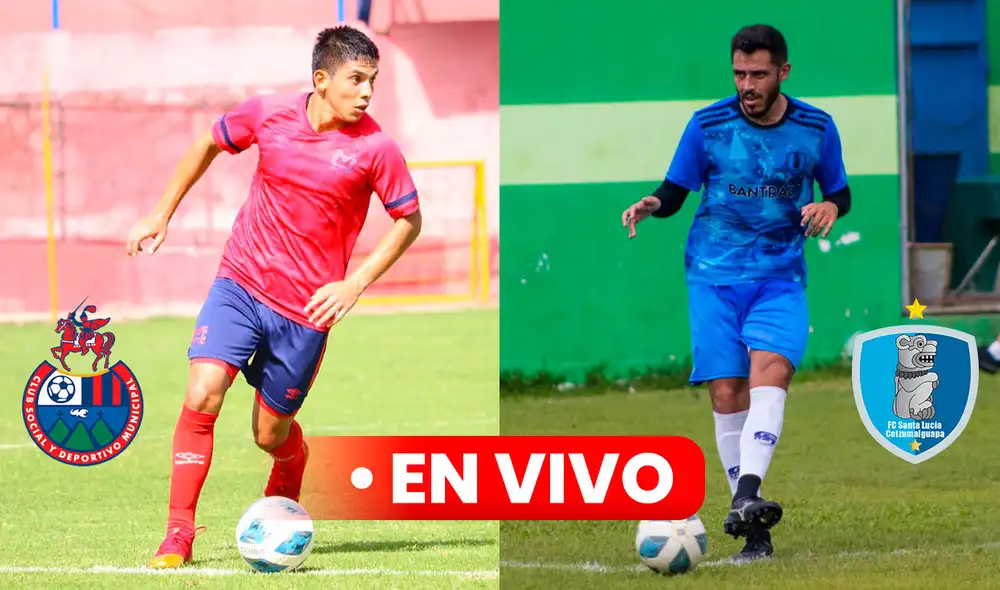 Municipal vs Santa Lucía juegan en el Estadio El Trébol. Foto: composición LR / Rojos del Municipal / Arte GT / Facebook