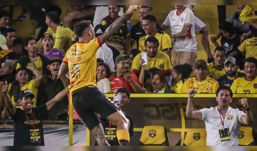 Agustín Rodríguez le dio el triunfo a Barcelona SC en la Noche Amarilla