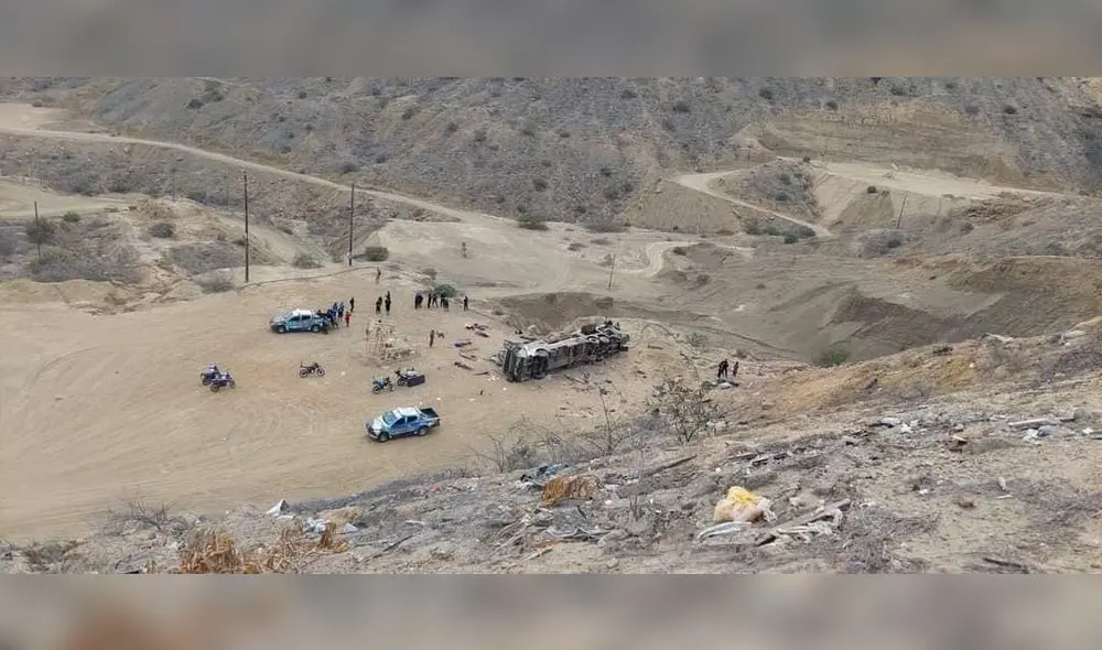 Trágico accidente  en Talara deja a 25 muertos. Foto: Billy Junior/Facebook/difusión