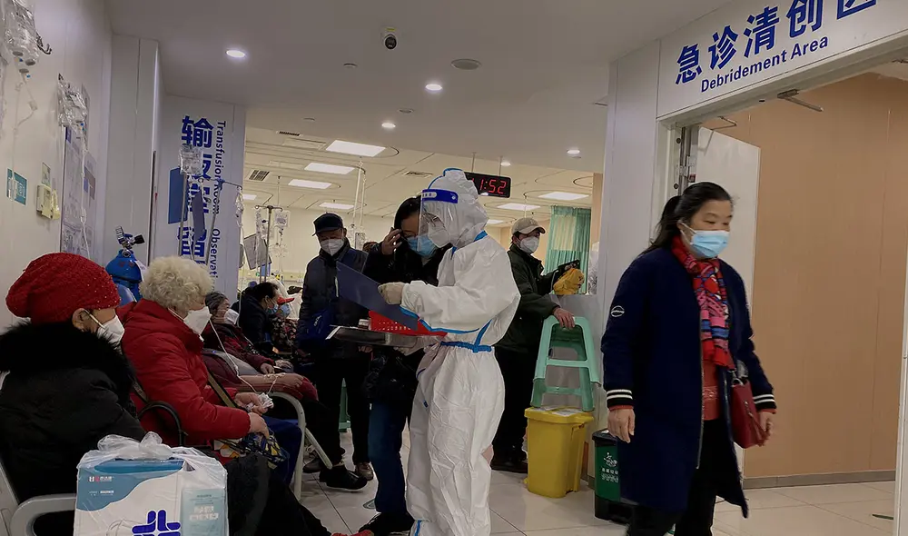 China comenzó a desmantelar la directriz de 'cero COVID' a principios de diciembre. Foto: AFP China comenzó a desmantelar la directriz de 'cero COVID' a principios de diciembre. Foto: AFP