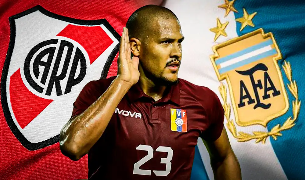 Ante la inminente llegada de Salomón Rondón a River Plate, ¿cuándo podría ser su debut oficial? Revisa cuándo llegaría a la Argentina a firmar contrato. Foto: composición de Gerson Cardoso/LR/Adidas/AP/difusión Ante la inminente llegada de Salomón Rondón a River Plate, ¿cuándo podría ser su debut oficial? Revisa cuándo llegaría a la Argentina a firmar contrato. Foto: composición de Gerson Cardoso/LR/Adidas/AP/difusión