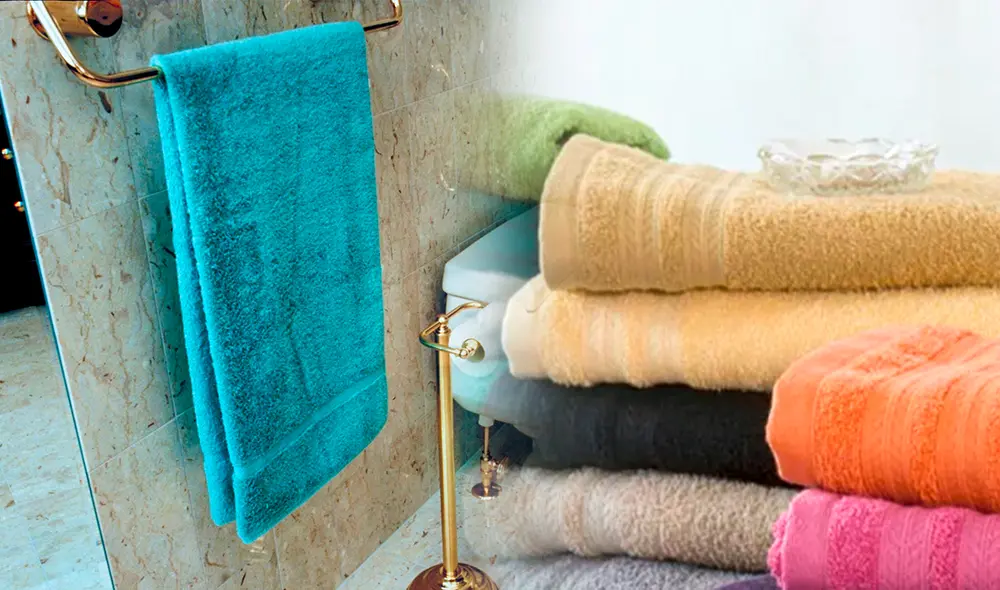 Cambiar las toallas de baño cuando corresponde es bueno para la salud y la higiene personal. Foto: composición La República/Getty Images/Confecciones Gamarra Lima