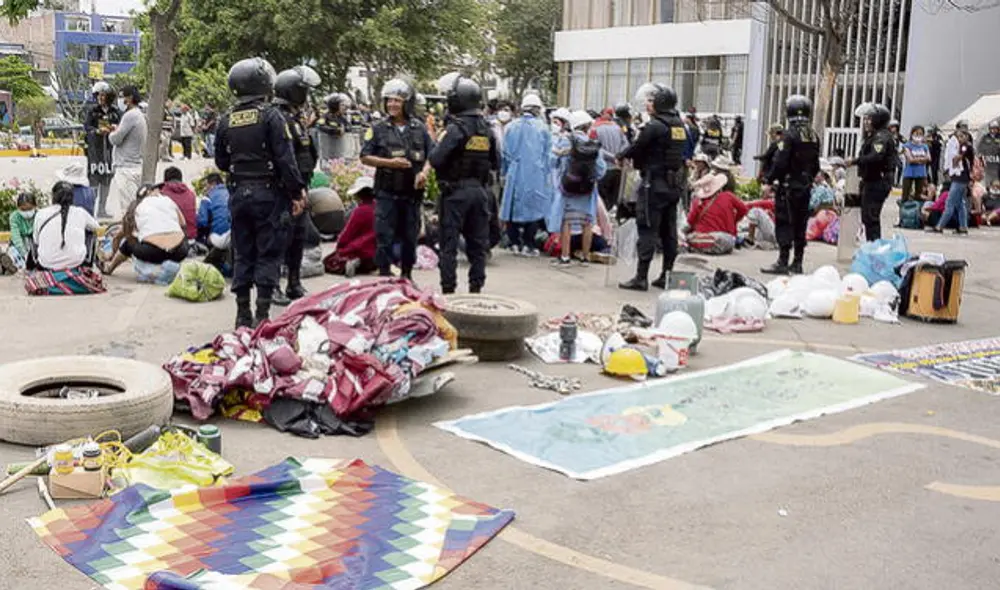 La intervención a San Marcos por parte de la PNP ocurrió el último sábado 21 de enero. Foto: AFP