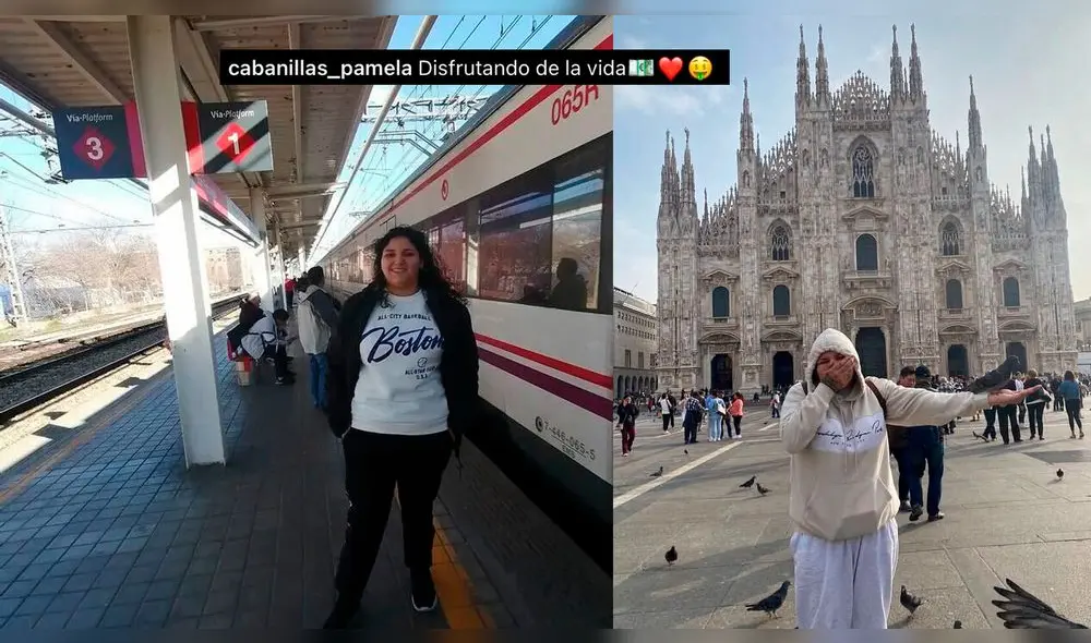 Pamela Cabanillas fugó a España antes del concierto de Daddy Yankey. Foto: Ig Pamela Cabanillas/composición LR