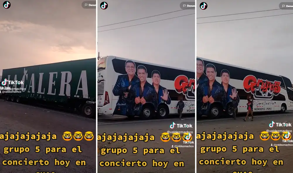 Usuarios no tardaron en pedir al Grupo 5 que cante sus pegajosos temas para los varados en la carretera. Foto: composición de LR/TikTok/@Valdezmachco