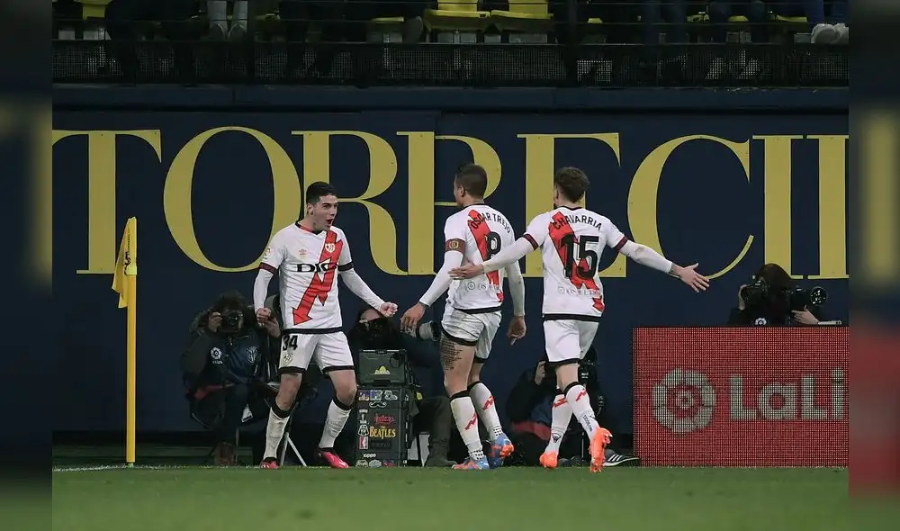 Rayo Vallecano triunfó en el cierre de la fecha 19 de la liga española. Foto: AFP