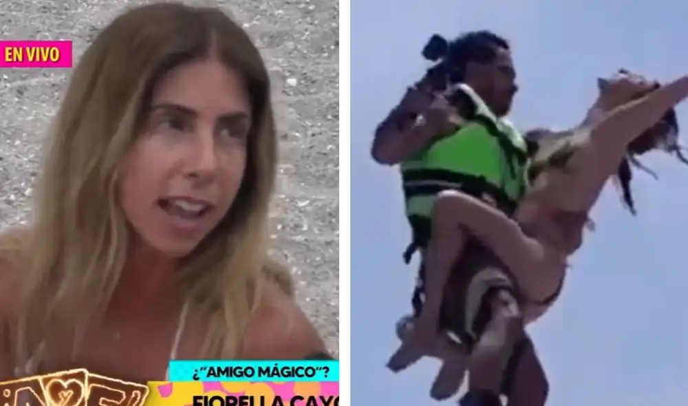 Fiorella Cayo y André Castañeda fueron vistos juntos disfrutando de un día de playa. Foto: captura de WIllax TV Fiorella Cayo y André Castañeda fueron vistos juntos disfrutando de un día de playa. Foto: captura de WIllax TV