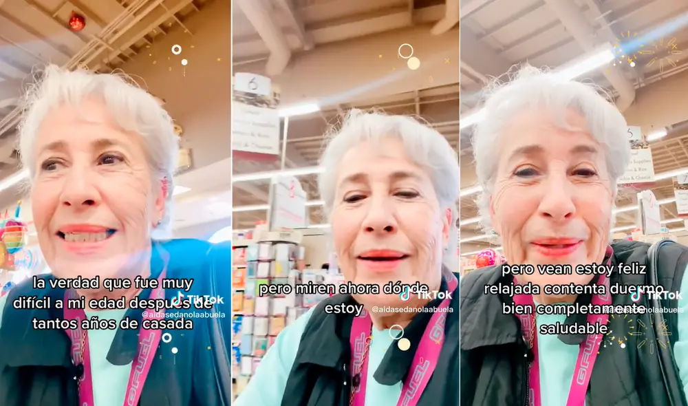 El video de la mujer en el que cuenta su historia se hizo viral y superó el millón de visualizaciones | Foto: composición LR/TikTok/@Aidasedanolaabuela El video de la mujer en el que cuenta su historia se hizo viral y superó el millón de visualizaciones | Foto: composición LR/TikTok/@Aidasedanolaabuela