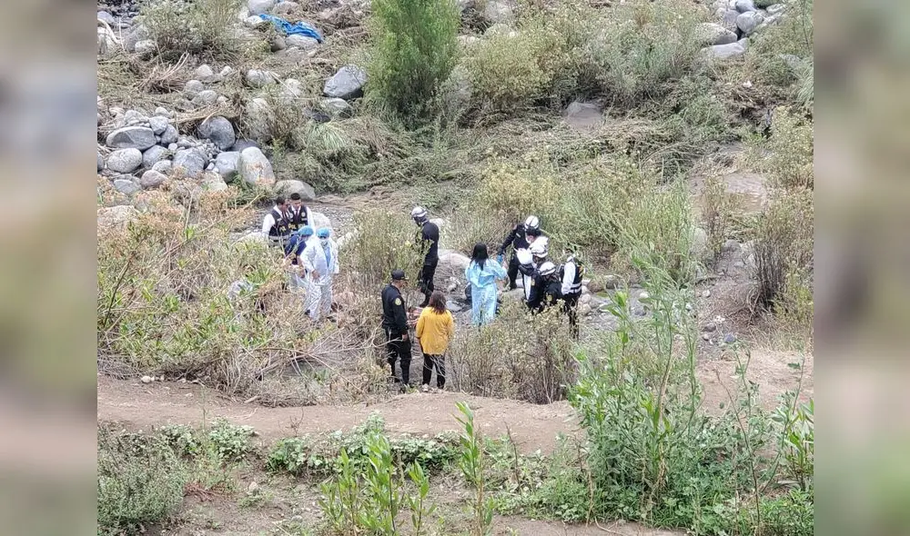 Cuerpo de menor fue hallado cerca al cauce del río Socabaya. Foto: Leonela Aquino/URPI-LR