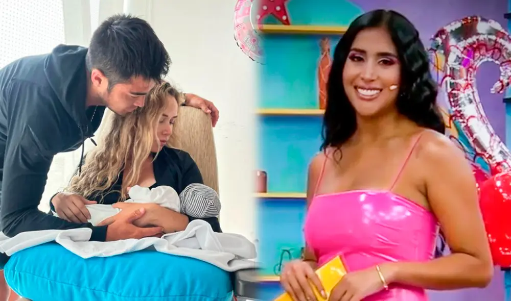 Melissa Paredesfelicitó a Rodrigo Cuba y Ale Venturo. Foto: Instagram/Panamericana TV