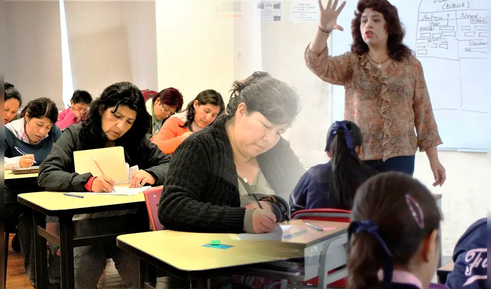 La bonificación de S/950 beneficiará a más de 400.000 docentes y auxiliares, tanto nombrados como contratados.Foto: composición LR / Andina / Andina