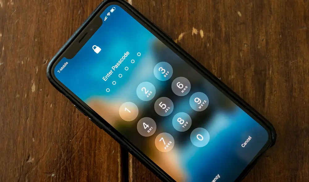 Los iPhone no tienen patrón de seguridad, en su lugar debes usar una clave de 6 números. Foto: Giga