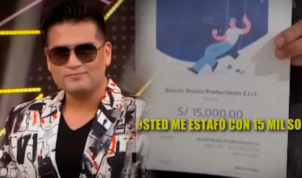 Deyvis Orosco en serios problemas tras ser denunciado por estafa. Foto: composición/LR/captura de ATV/difusión Deyvis Orosco en serios problemas tras ser denunciado por estafa. Foto: composición/LR/captura de ATV/difusión