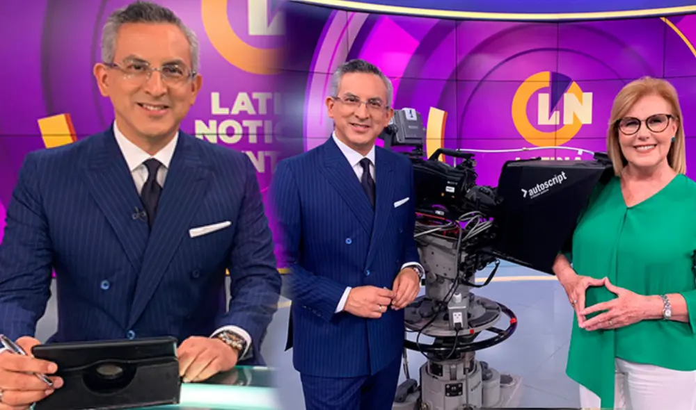 Pedro Tenorio será la nueva dupla de Mónica Delta en noticiero nocturno. Foto: composición/captura Latina
