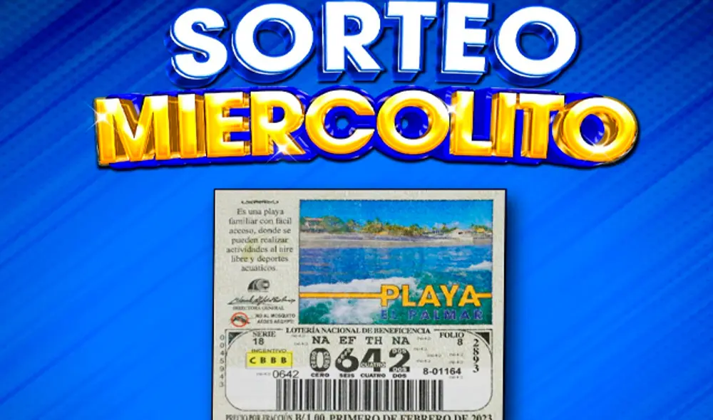 Sorteo Miercolito de hoy. Foto: Twitter/Lotería Nacional Pmá