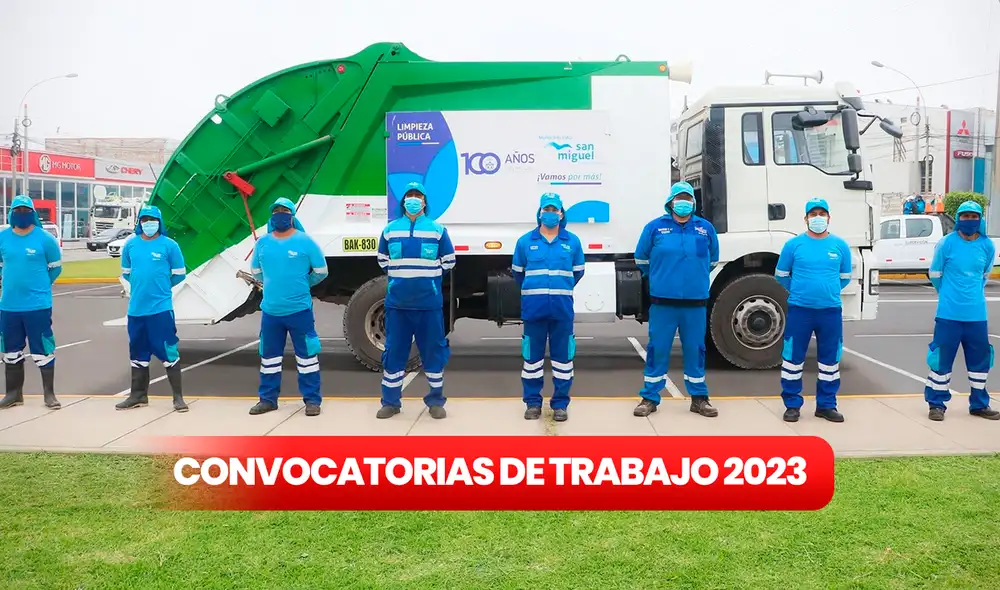 Convocatoria de trabajo 2023 en San Miguel: la Municipalidad necesita 45 operarios de limpieza. Foto: composición LR/Municipalidad de San Miguel Convocatoria de trabajo 2023 en San Miguel: la Municipalidad necesita 45 operarios de limpieza. Foto: composición LR/Municipalidad de San Miguel