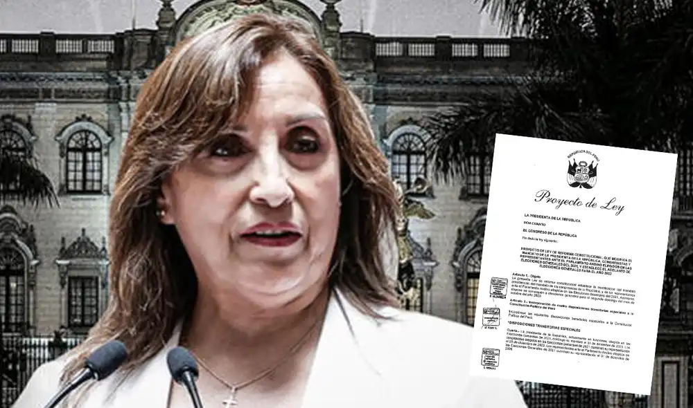 De acuerdo a lo establecido en el proyecto de ley, el nuevo presidente de la República prestará juramento ante el Parlamento y asumirá funciones el mismo 31 de diciembre del 2023. Foto: composición LR De acuerdo a lo establecido en el proyecto de ley, el nuevo presidente de la República prestará juramento ante el Parlamento y asumirá funciones el mismo 31 de diciembre del 2023. Foto: composición LR