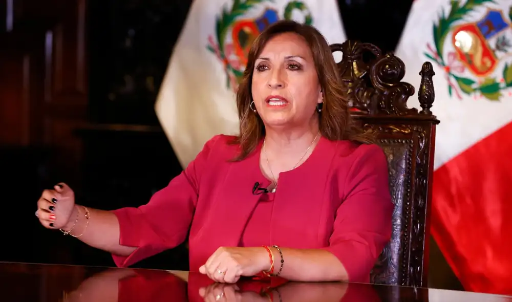 "No podemos sumir al país en la incertidumbre y la zozobra”, dice la presidenta Dina Boluarte. Foto: Presidencia