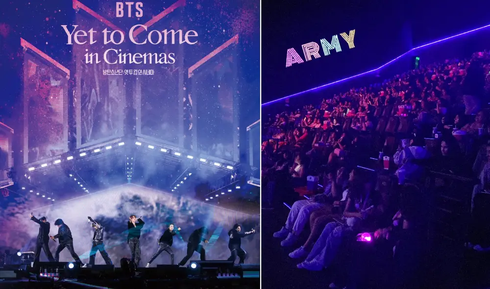 Película de BTS "Yet to come in cinemas" estará disponible del 1 al 5 de febrero en países seleccionados. Foto: composición LR/Hybe/Twitter/@IFORHW