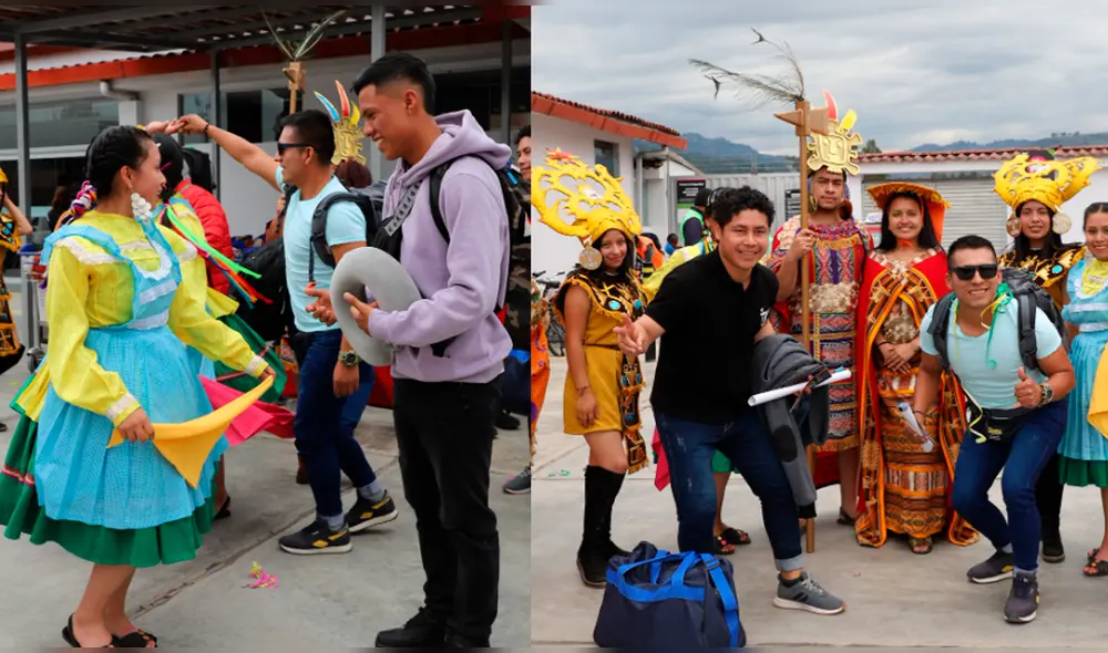 Las personas que arribaron se mostraron sumamente contentos. Foto: Municipalidad Distrital de Baños del Inca