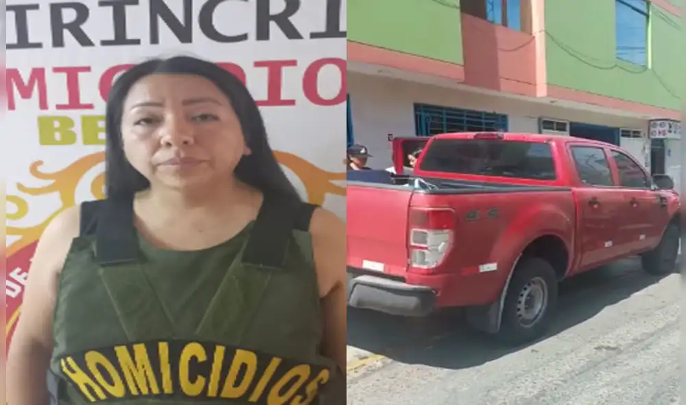 la excandidata a la alcaldía de Cañete reconoció que organizó y encabezó la invasión de un predio de propiedad de la compañía agroexportadora Agroconsa, en Cañete. Foto: Óscar Chumpitaz.