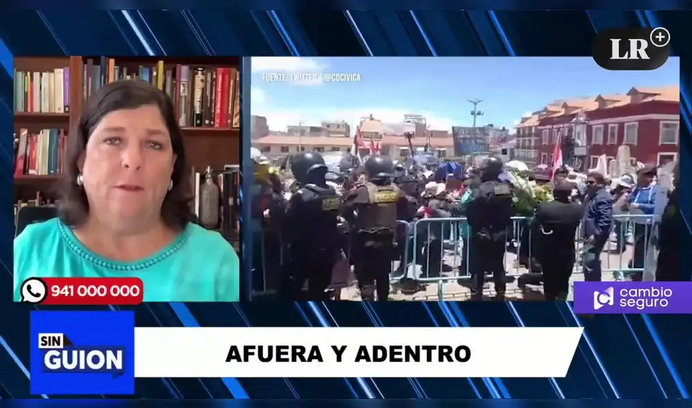 Rosa María Palacios en "Sin Guion". Foto: LR+