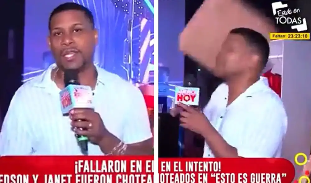 Edson Dávila intentó conocer la postura de Gino Assereto. Foto: captura América TV
