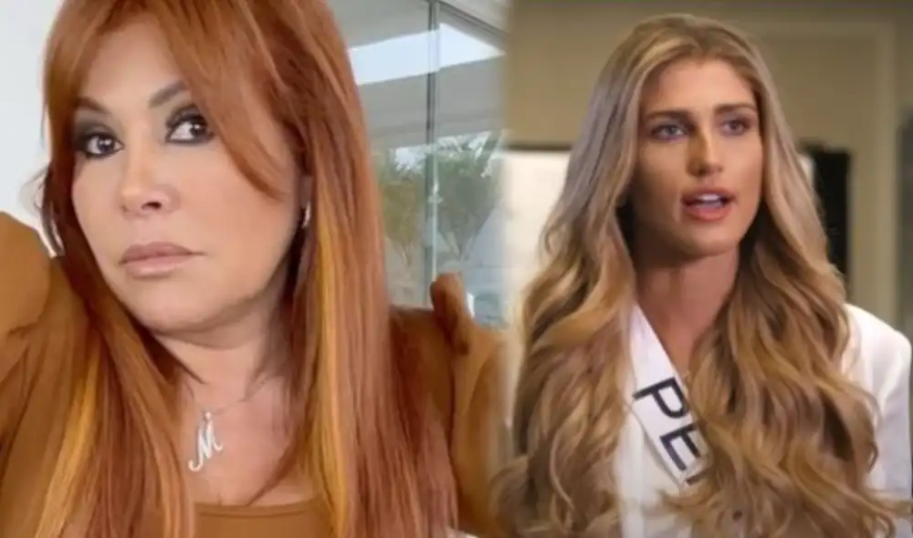 Magaly Medina minimiza críticas de Alessia Rovegno. Foto: composición LR/ Instagram de Magaly Medina/ canal de YouTube Miss Universo