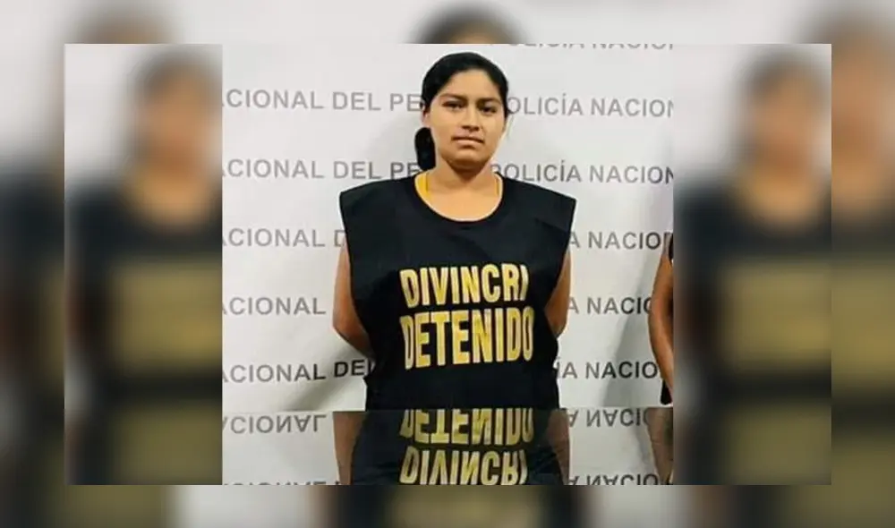 Alejandra Peña fue detenida por la Policía. Foto: Tumbes Noticias