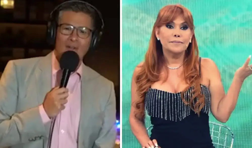 Magaly Medina recibe invitación de Erick Osores. Foto: composición LR/captura de YouTube/ATV Magaly Medina recibe invitación de Erick Osores. Foto: composición LR/captura de YouTube/ATV