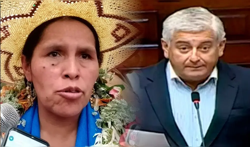 Orellana ha reprochado a Lizarzaburu que no conoce la historia, código y significado de la wiphala, por lo cual se pronunció de "mala fe". Foto: composición LR/Twitter